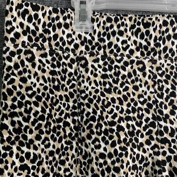 Old Navy Stevie High Rise Stretch Pants Women Sz XL Leopard Pull-on Wide Waist - Picture 4 of 8
